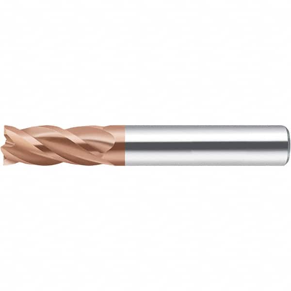 Walter-Prototyp - 6.35mm, 19mm LOC, 6.35mm Shank Diam, 63.5mm OAL, 4 Flute, Solid Carbide Square End Mill - AlCrN Finish, 35° Helix, Right Hand Cut, Right Hand Flute, Series MC232.A-4-D - Benchmark Tooling