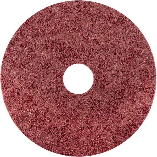 Norton - 7" Diam, Aluminum Oxide Hook & Loop Disc - Medium Grade, Nonwoven, - Benchmark Tooling