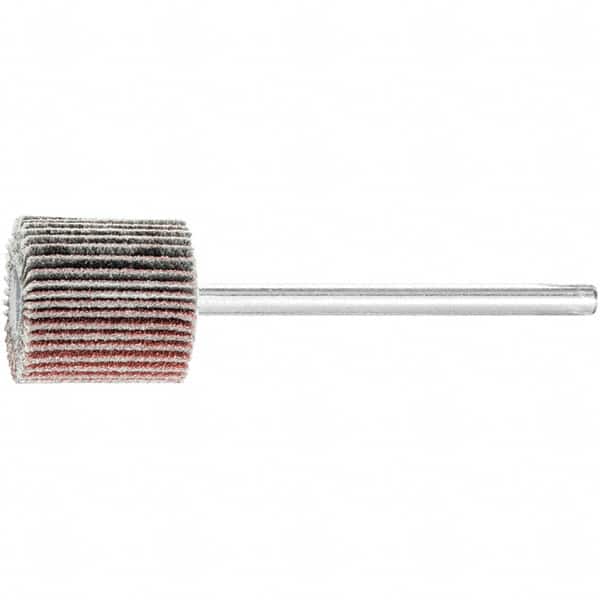PFERD - 5/8" Diam x 5/8" Face Width, Aluminum Oxide Coated Mounted Flap Wheel - Benchmark Tooling