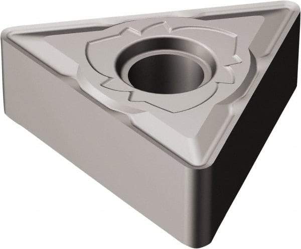Sandvik Coromant - TNMG432 SM Grade H13A Carbide Turning Insert - Uncoated, 60° Triangle, 1/2" Inscr Circle, 3/16" Thick, 1/32" Corner Radius - Benchmark Tooling
