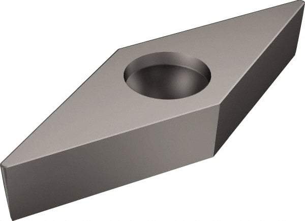 Sandvik Coromant - VBMW331 Grade H13A Carbide Turning Insert - Uncoated, 35° Diamond, 3/8" Inscr Circle, 3/16" Thick, 1/64" Corner Radius - Benchmark Tooling