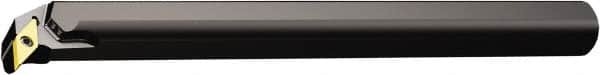 Sandvik Coromant - 33mm Min Bore Diam, 300mm OAL, 25mm Shank Diam, A..SVQBR/L..HP-D Indexable Boring Bar - Screw-On Holding Method - Benchmark Tooling