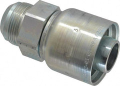 Parker - 1-5/8-12 Male JIC 37D Flare Steel Hydraulic Hose Male Rigid Fitting - -20 Hose Size, 1 1/4" Hose Diam, Series 43 - Benchmark Tooling