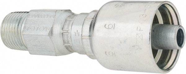 Parker - 3/8 Thread Hydraulic Hose Fitting - -6 Hose Size, 3/8" Hose Diam - Benchmark Tooling