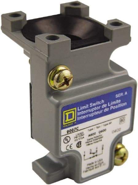 Square D - 1.55 Inch Long, Metal Body, Limit Switch Standard Plug In Unit - For Use with 9007C Heavy Duty Industrial Limit Switches - Benchmark Tooling