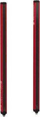 Telemecanique Sensors - 60 Beam, 24.02 Inch Height Protection, 3, 6m Max Sensing, 14 to 131°F, Finger/Hand Protection 4, Safety Light Curtain - 24 VDC, Red, Aluminum - Benchmark Tooling