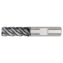 3/4x3/4x7/8x3-1/2 .050R 4FL Carbide Roughing End Mill-Weldon Shank-AlTiN - Benchmark Tooling