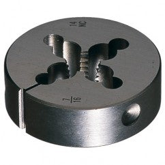 1/2-14 NPT 2″ OD Carbon Steel Round Adjustable Die - Taper Pipe - Benchmark Tooling