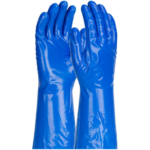 50-NKH11/L Nitrile Gloves - Assurance Unsupport Nitrile/Ketone - Blue - 11 Mil - 13 In - Unlined - Exact Industrial Supply