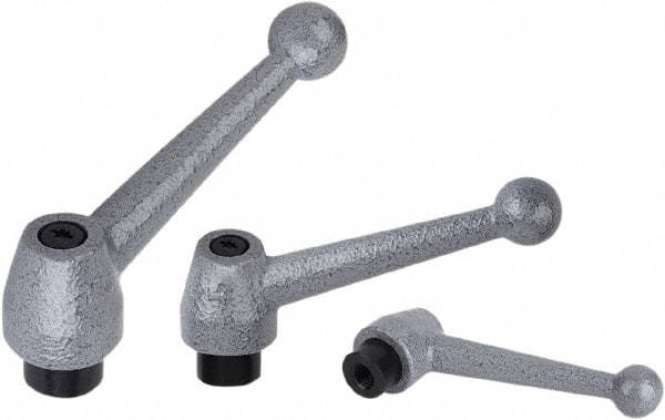 KIPP - 5/16-18, Stainless Steel Threaded Hole Adjustable Clamping Handle - 97mm OAL, 54mm High - Benchmark Tooling