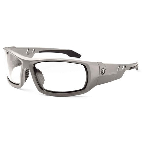 Odin Clear Lens Matte Gray Safety Glasses - Benchmark Tooling