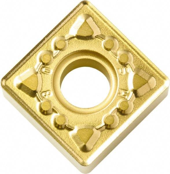 Kyocera - SNMG433 MS Grade CA6525 Carbide Turning Insert - TiCN/Al2O3/TiN Finish, 90° Square, 1/2" Inscr Circle, 3/16" Thick, 3/64" Corner Radius - Benchmark Tooling