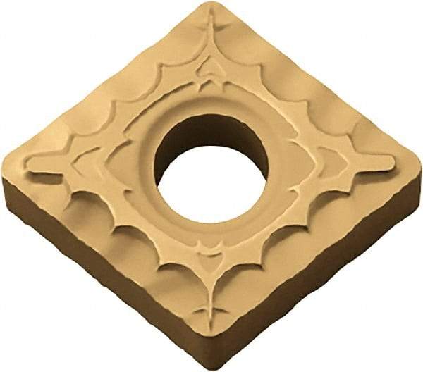 Kyocera - CNMG431 XQ Grade PV720 Cermet Turning Insert - TiCN (Megacoat Nano) Finish, 80° Diamond, 1/2" Inscr Circle, 3/16" Thick, 1/64" Corner Radius - Benchmark Tooling