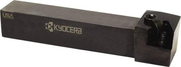 Kyocera - MTGN, Left Hand Cut, 90° Lead Angle, 3/4" Shank Height x 3/4" Shank Width, Negative Rake Indexable Turning Toolholder - 4-1/2" OAL, TN.. 33.. Insert Compatibility, Series MTGN - Benchmark Tooling