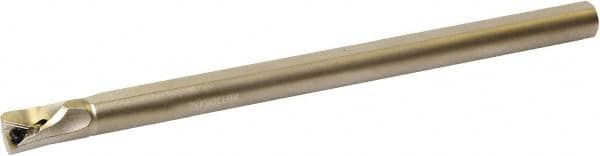Kyocera - 0.392" Min Bore Diam, 5" OAL, 0.312" Shank Diam, A/S-STLB(P)-AE Indexable Boring Bar - 0.63" Max Bore Depth, TBGT 121.., TBGW 121.., TBMT 121.. Insert, Screw Holding Method - Benchmark Tooling