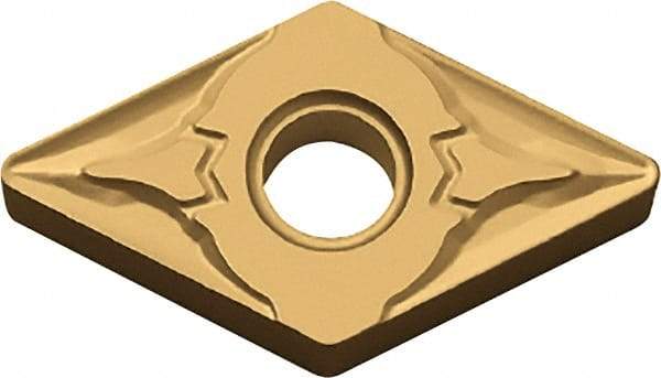 Kyocera - DNMG432 GT Grade CA525 Carbide Turning Insert - TiCN/Al2O3/TiN Finish, 55° Diamond, 1/2" Inscr Circle, 3/16" Thick, 1/32" Corner Radius - Benchmark Tooling