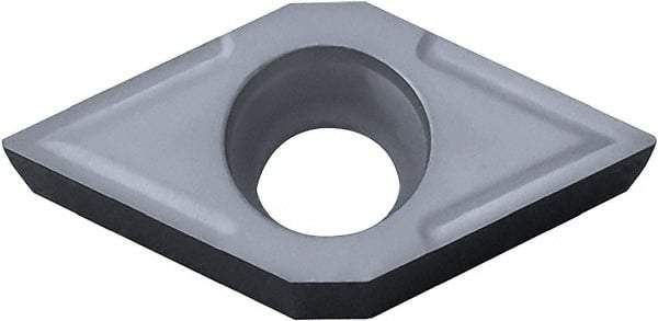 Kyocera - DCMT32.52 Grade CA4515 Carbide Turning Insert - TiCN/Al2O3 Finish, 55° Diamond, 3/8" Inscr Circle, 5/32" Thick, 1/32" Corner Radius - Benchmark Tooling