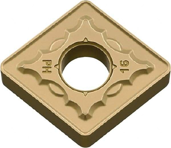 Kyocera - CNMG433 PH Grade CA525 Carbide Turning Insert - TiCN/Al2O3/TiN Finish, 80° Diamond, 1/2" Inscr Circle, 3/16" Thick, 3/64" Corner Radius - Benchmark Tooling