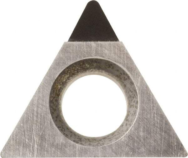 Kyocera - TPMH221 Grade KPD001 Polycrystalline Diamond (PCD) Turning Insert - Uncoated, 60° Triangle, 1/4" Inscr Circle, 1/8" Thick, 1/64" Corner Radius - Benchmark Tooling