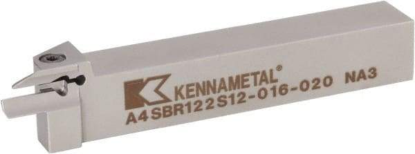 Kennametal - A4SB, External, Right Hand, 12mm Max Depth of Cut, 2mm Min Groove Width, Indexable Grooving Tool Holder - A4G0200M2SP02B Insert Compatibility, 20mm Shank Height, 20mm Shank Width, 125.3mm OAL - Benchmark Tooling