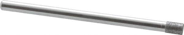 Strauss - 0.14" Head Diam x 0.197" Head Thickness CBN Grinding Pin - 1/8" Shank Diam x 2" Shank Length, (170 Mesh Grit) - Benchmark Tooling