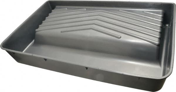 Premier Paint Roller - 18" Roller Compatible Heavy-Duty Deep-Well Paint Tray - 2 Qt Capacity, 20" Wide, Plastic - Benchmark Tooling