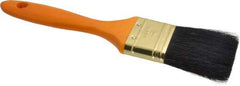Premier Paint Roller - 2" Flat Hog Varnish Brush - 2-1/2" Bristle Length, 7" Wood Handle - Benchmark Tooling