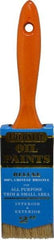 Premier Paint Roller - 2" Flat Hog Varnish Brush - 2-1/2" Bristle Length, 7" Wood Handle - Benchmark Tooling