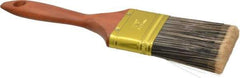 Premier Paint Roller - 2-1/2" Flat Synthetic Varnish Brush - 2-3/4" Bristle Length, 6-3/4" Wood Handle - Benchmark Tooling