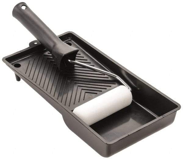 Premier Paint Roller - Mini Paint Roller Set - 4" Wide, Includes Paint Tray, Roller Cover & Frame - Benchmark Tooling