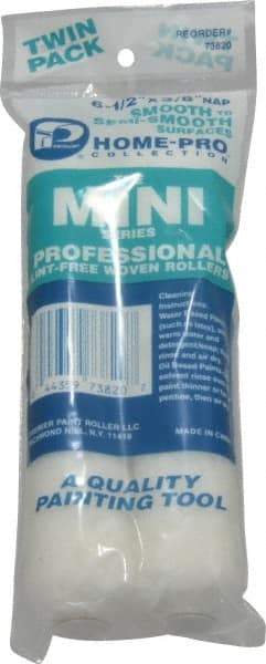 Premier Paint Roller - 3/8" Nap, Mini Paint Roller - 6-1/2" Wide, Includes Roller Cover - Benchmark Tooling