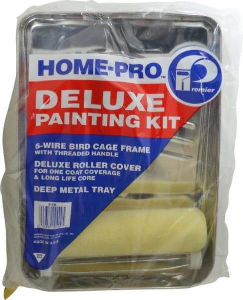 Premier Paint Roller - Paint Roller Set - 9" Wide, Includes Paint Tray, Roller Cover & Frame - Benchmark Tooling
