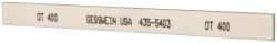 Value Collection - 400 Grit Aluminum Oxide Rectangular Polishing Stone - Super Fine Grade, 1/2" Wide x 6" Long x 1/8" Thick, Oil Filled - Benchmark Tooling