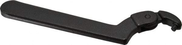 Proto - 3/4" to 2" Capacity, Black Oxide Finish, Adjustable Pin Spanner Wrench - 6-3/8" OAL, 5/32" Hook Pin Height - Benchmark Tooling