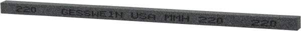 Made in USA - 220 Grit Silicon Carbide Square Polishing Stone - Very Fine Grade, 5/32" Wide x 6" Long x 5/32" Thick - Benchmark Tooling
