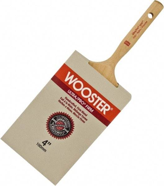 Wooster Brush - 3" Flat Nylon/Polyester Varnish Brush - 3-3/16" Bristle Length, 6-1/4" Maple Dowel Handle - Benchmark Tooling