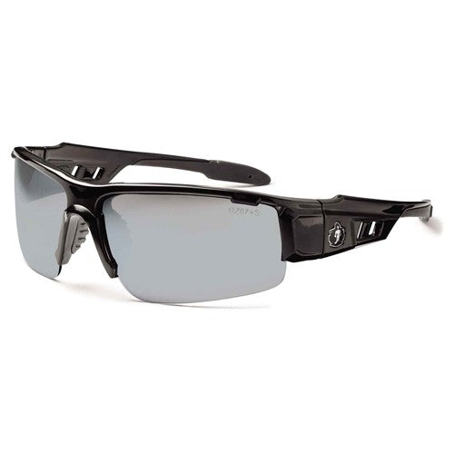DAGR Silver Mirror Lens Black Safety Glasses - Benchmark Tooling