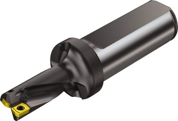 Sandvik Coromant - 37mm Max Drill Depth, 2xD, 16.5mm Diam, Indexable Insert Drill - 2 Inserts, 20mm Shank Diam, Flange Shank - Benchmark Tooling