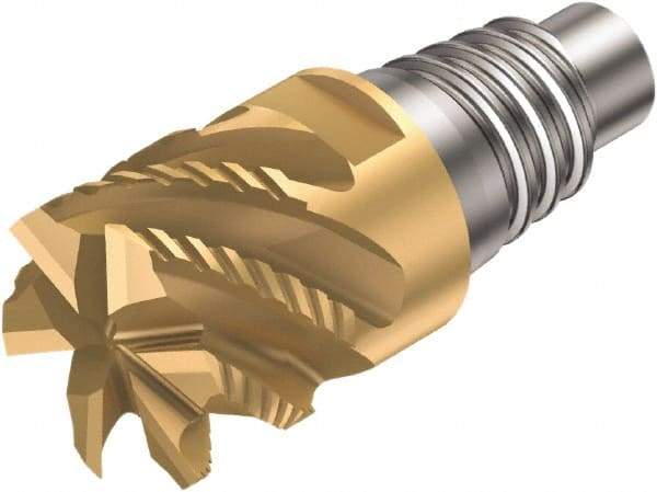 Sandvik Coromant - 316-SM Grade 1030 Carbide End Milling Tip Insert - 6 Flutes, 16mm Cutting Diam, 8.5mm Depth of Cut, 18.7mm Extension, 1/64" Cnr Rad, 45° Helix - Benchmark Tooling