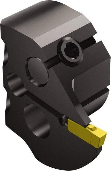 Sandvik Coromant - 570-xxR/L151.3 Insert, 14mm Head Length, Modular Grooving Cutting Unit Head - Left Hand Cut, System Size 32, Through Coolant, Series T-Max Q-Cut - Benchmark Tooling