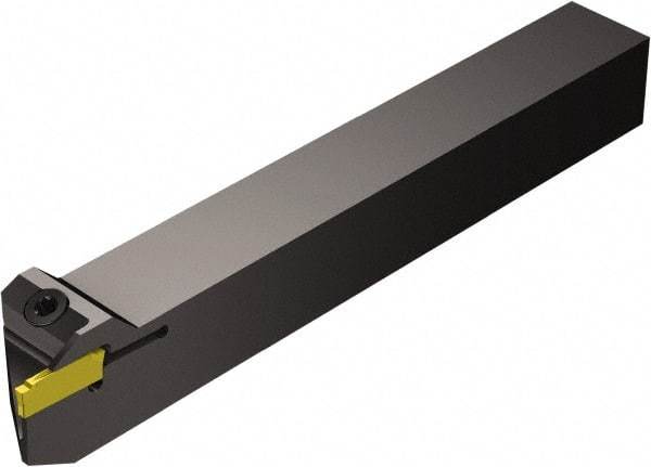 Sandvik Coromant - R/LF123..B-S, Internal or External, Left Hand, 10mm Max Depth of Cut, Indexable Grooving Tool Holder - N123E2-0200-0002-CM Insert Compatibility, 10mm Shank Height, 10mm Shank Width, 125mm OAL - Benchmark Tooling