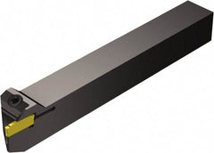 Sandvik Coromant - F123, Internal or External, Left Hand, 17mm Max Depth of Cut, Indexable Grooving Tool Holder - N123G2-0300-0003-TF Insert Compatibility, 16mm Shank Height, 16mm Shank Width, 125mm OAL - Benchmark Tooling