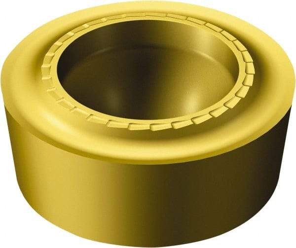 Sandvik Coromant - RCMT43 SM Grade S05F Carbide Turning Insert - TiCN/AI2O3/TiN Finish, Round, 1/2" Inscr Circle, 3/16" Thick - Benchmark Tooling