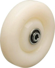 Hamilton - 5 Inch Diameter x 1-1/4 Inch Wide, Nylon Caster Wheel - 500 Lb. Capacity, 1-9/16 Inch Hub Length, 3/8 Inch Axle Diameter, Sealed Precision Ball Bearing - Benchmark Tooling