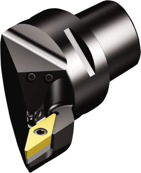 Sandvik Coromant - Right Hand Cut, Size C8, VBMT 16 04 08 & VBMT 332 Insert Compatiblity, Internal Modular Turning & Profiling Cutting Unit Head - 55mm Ctr to Cutting Edge, 80mm Head Length, Through Coolant, Series CoroTurn 107 - Benchmark Tooling