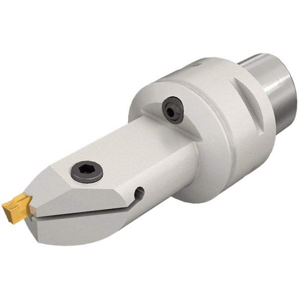 Iscar - C5-HFI, Internal, Right Hand, 5.3mm Max Depth of Cut, 3 to 6mm Groove Width, Indexable Grooving Tool Holder - Through Coolant - Benchmark Tooling