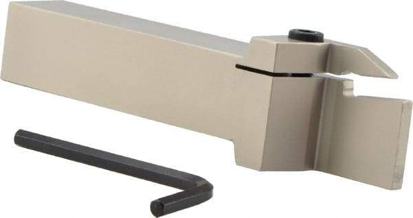 Iscar - GHD, External, Right Hand, 1.44" Max Depth of Cut, 0.275 to 0.326" Groove Width, Indexable Grooving Tool Holder - GDM.. 808, GI.. 8.. Insert Compatibility, 1-1/4" Shank Height, 1-1/4" Shank Width, 7" OAL - Benchmark Tooling