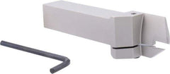 Iscar - HFH, External, Right Hand, 1.26" Max Depth of Cut, 0.236" Max Groove Width, Indexable Grooving Tool Holder - DGN 6303, GRIP 6.., HFPR 6004 Insert Compatibility, 1" Shank Height, 1" Shank Width, 6" OAL - Benchmark Tooling