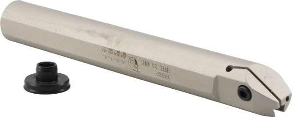 Iscar - HFI, Internal, Left Hand, 0.197" Max Depth of Cut, 0.118 to 0.236" Groove Width, Indexable Grooving Tool Holder - HFP.., HGPL Insert Compatibility, 1" Shank Width, 8" OAL, Through Coolant - Benchmark Tooling