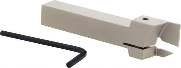 Iscar - PHG, External, Left Hand, 17mm Max Depth of Cut, 2.4 to 3.18mm Groove Width, Indexable Grooving Tool Holder - GDMW 2.4 Insert Compatibility, 16mm Shank Height, 16mm Shank Width, 110mm OAL - Benchmark Tooling